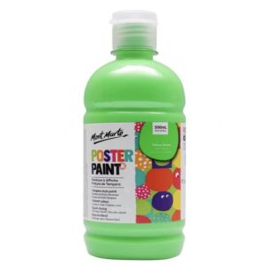 Mont Marte, Poster Paint, Yellow Green Color - 500 Ml