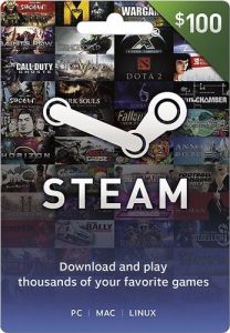 Valve - Steam $100 Wallet Gift Card (Instant Code)