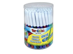 Toy Color Junior Super Washable Felt  Marker  (12 Colors -Pack of 72)