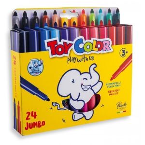 Toy Color 24 superwashable Jumbo fibre pens