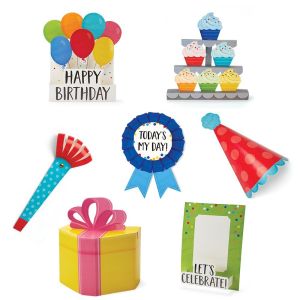 Pop It! Happy Birthday Bulletin Board CTP-10176