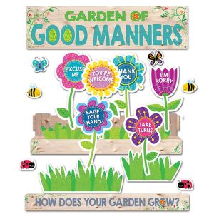 Garden of Good Manners Mini Bulletin Board CTP-6949
