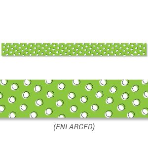 Doodle Dots on Lime Border CTP-8493