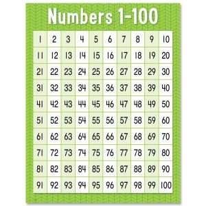 Numbers 1-100 Chart CTP-8608